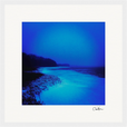 Nocturne Velvet Framed print 30x30 cm / 12x12″ White frame 9