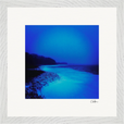 Nocturne Velvet Framed print 30x30 cm / 12x12″ White frame 7
