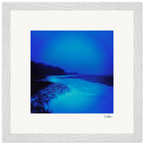 Nocturne Velvet Framed print 30x30 cm / 12x12″ White frame 7