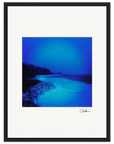 Nocturne Velvet Framed print 30x40 cm / 12x16″ Black frame 39
