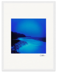 Nocturne Velvet Framed print 30x40 cm / 12x16″ White frame 6