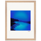 Nocturne Velvet Framed print 30x40 cm / 12x16″ Wood frame 30