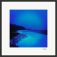 Nocturne Velvet Framed print 40x40 cm / 16x16″ Black frame 41