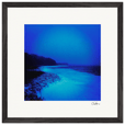 Nocturne Velvet Framed print 40x40 cm / 16x16″ Black frame 38