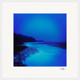 Nocturne Velvet Framed print 40x40 cm / 16x16″ White frame 14