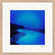 Nocturne Velvet Framed print 40x40 cm / 16x16″ Wood frame 28