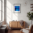 Nocturne Velvet Framed print 45x60 cm / 18x24″ Black frame in interior