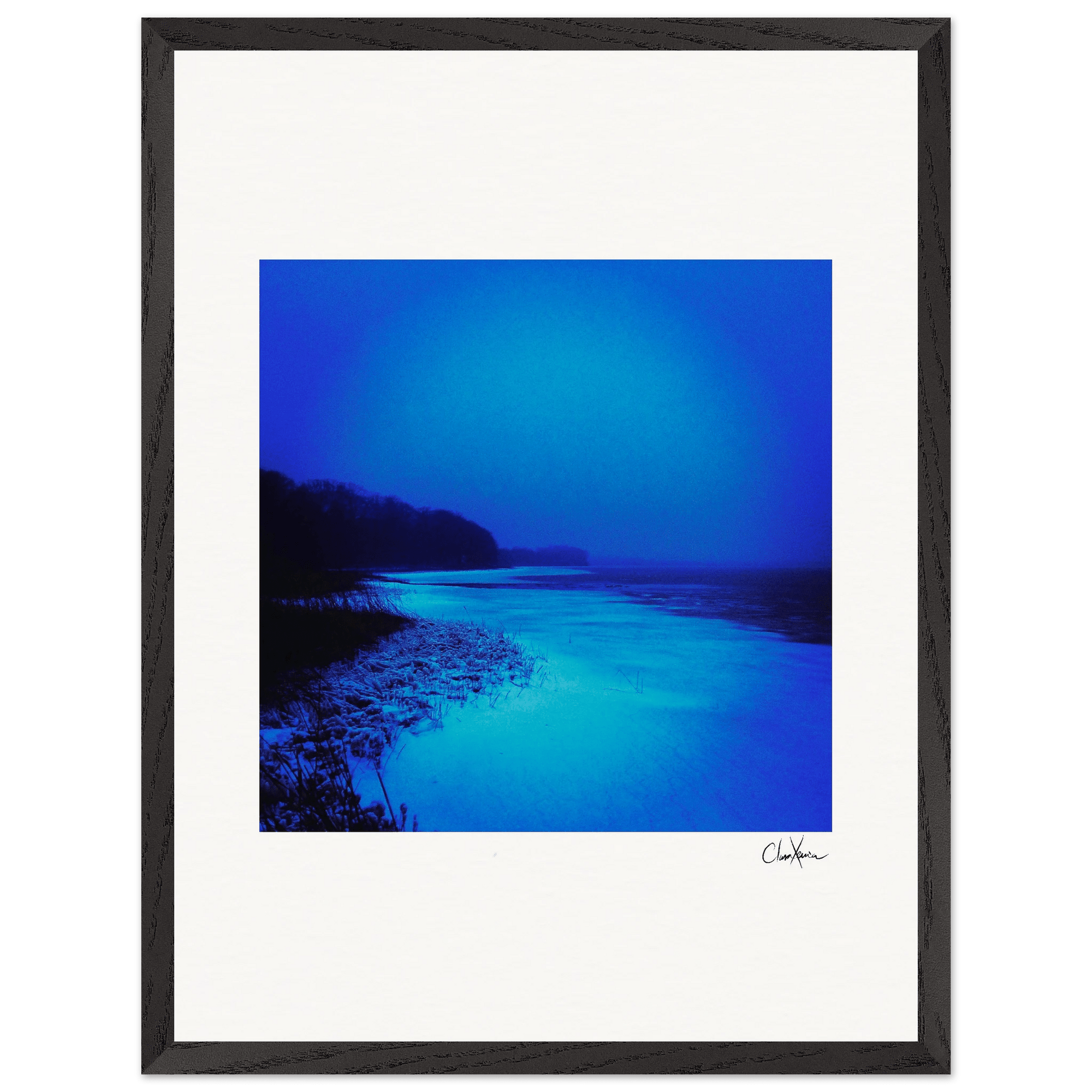 Nocturne Velvet Framed print 45x60 cm / 18x24″ Black frame 40