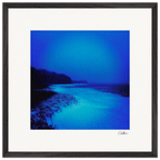Nocturne Velvet Framed print 50x50 cm / 20x20″ Black frame 35