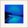 Nocturne Velvet Framed print 50x50 cm / 20x20″ Wood frame 20