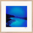 Nocturne Velvet Framed print 50x50 cm / 20x20″ Wood frame 23