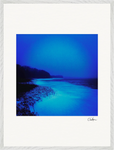 Nocturne Velvet Framed print 60x80 cm / 24x32″ White frame 19