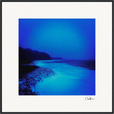 Nocturne Velvet Framed print 70x70 cm / 28x28″ Black frame 43
