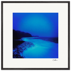 Nocturne Velvet Framed print 70x70 cm / 28x28″ Black frame 45