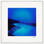 Nocturne Velvet Framed print 70x70 cm / 28x28″ White frame 14