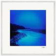 Nocturne Velvet Framed print 70x70 cm / 28x28″ White frame 14