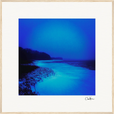 Nocturne Velvet Framed print 70x70 cm / 28x28″ Wood frame 25