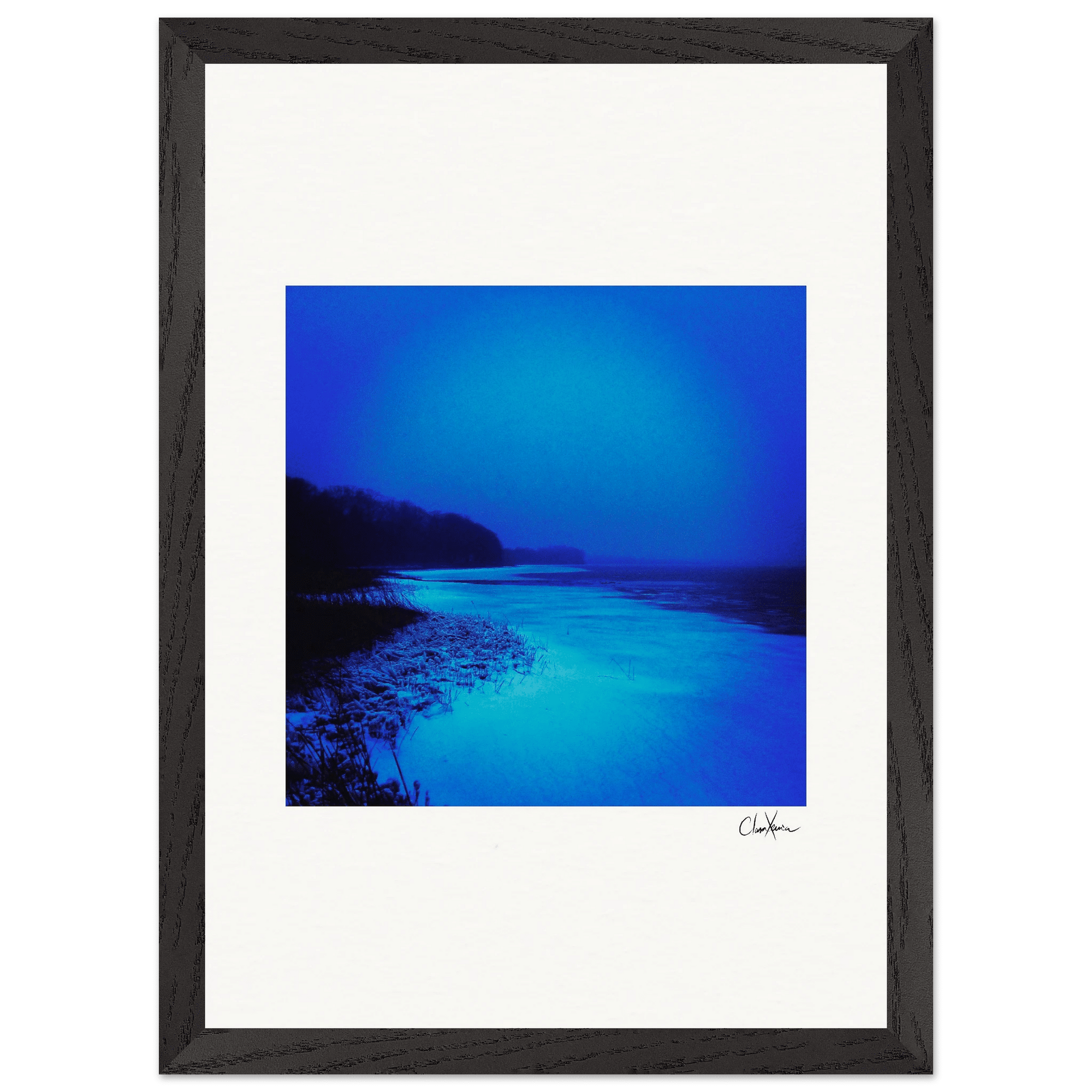 Nocturne Velvet Framed print A3 (29.7 x 42 cm) Black frame 42