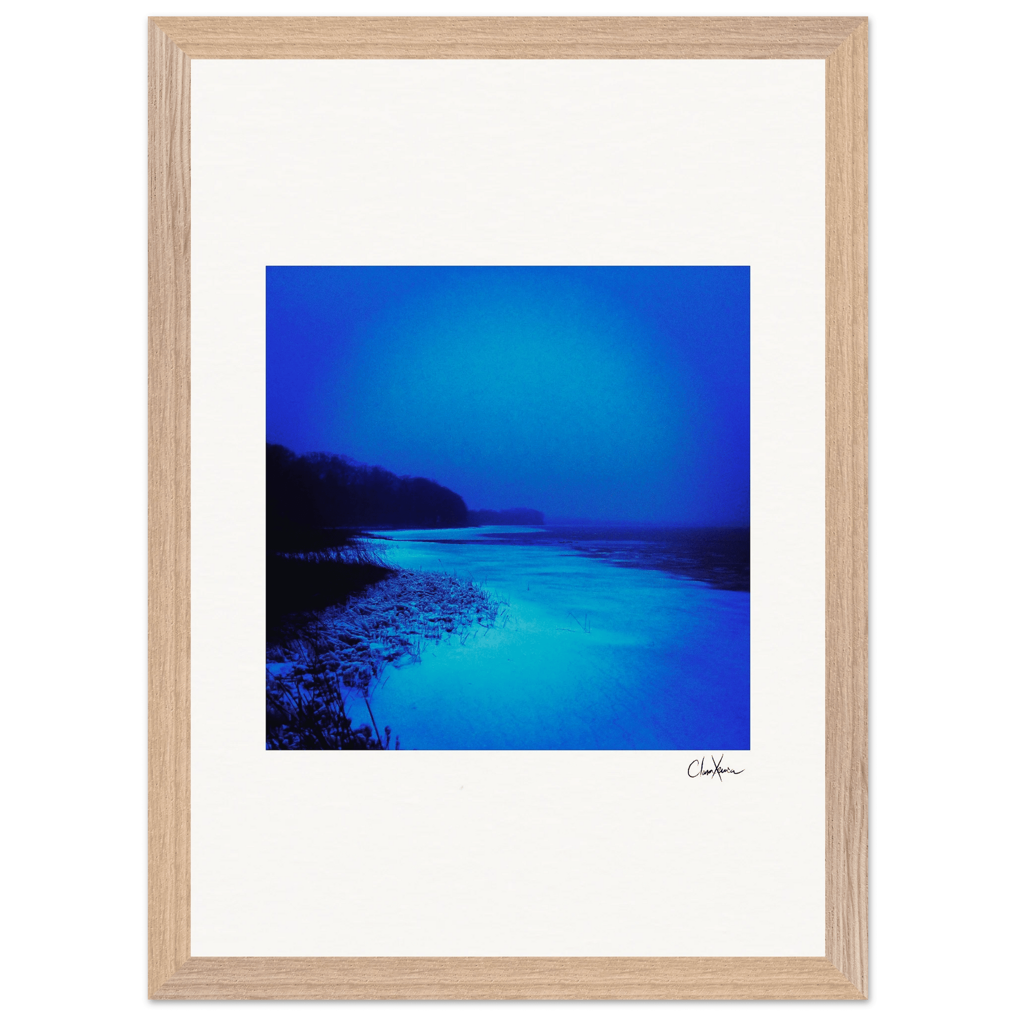 Nocturne Velvet Framed print A3 (29.7 x 42 cm) Wood frame 31