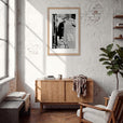Old Star Framed print 60x90 cm / 24x36″ Wood frame in interior