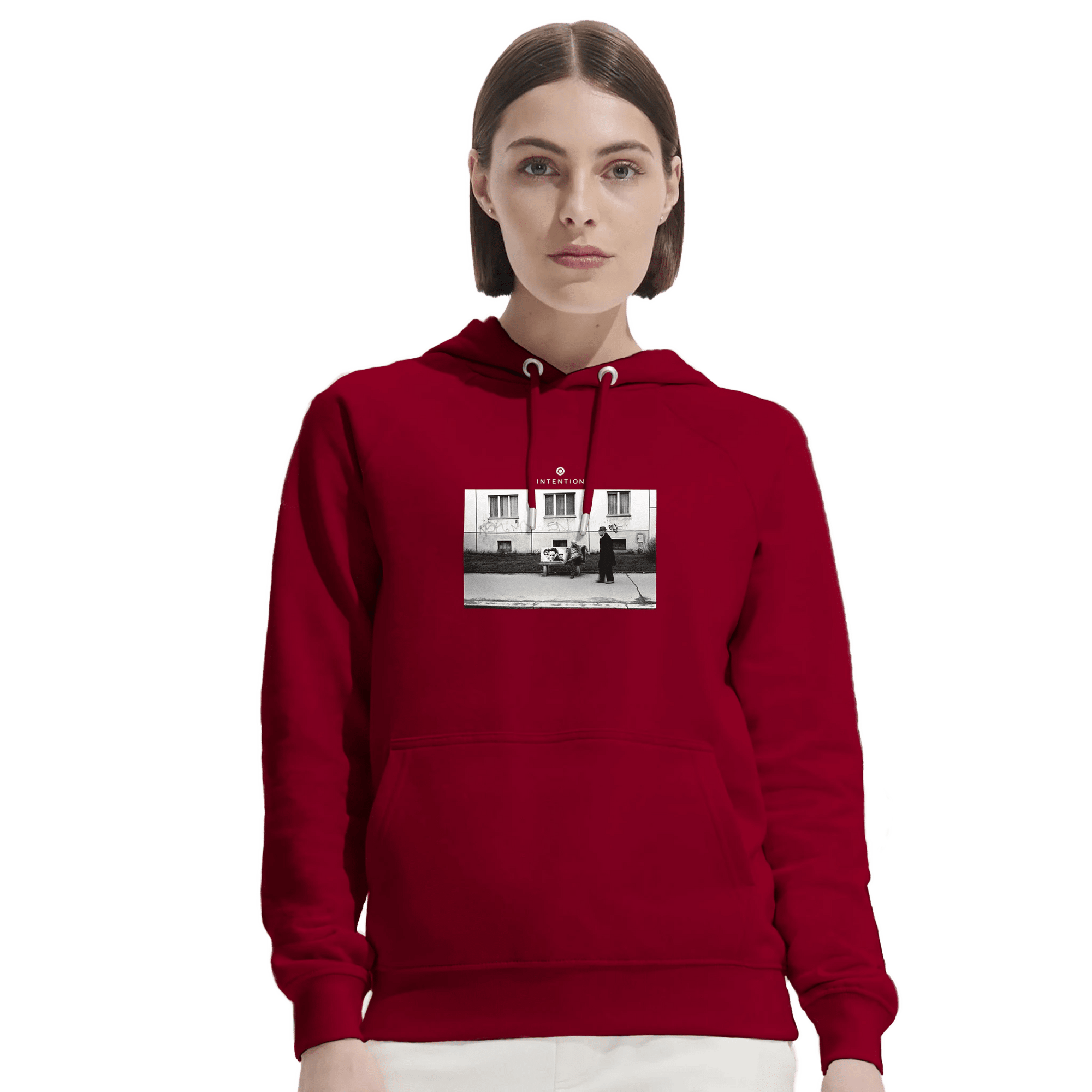 Oneness - "The Urban Matrix" Hoodie Burgundy XS 5