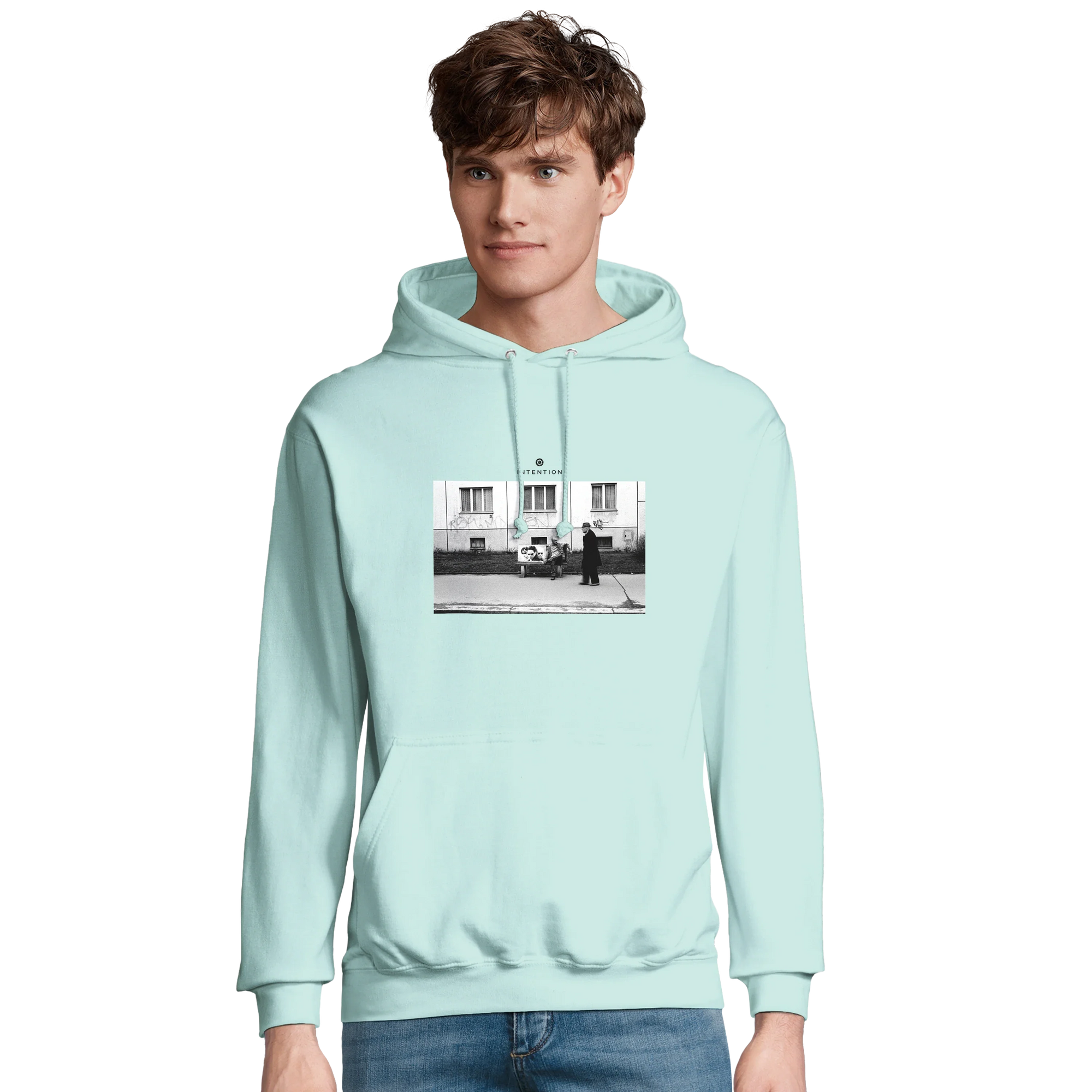 Oneness - "The Urban Matrix" Hoodie arctic blue 3