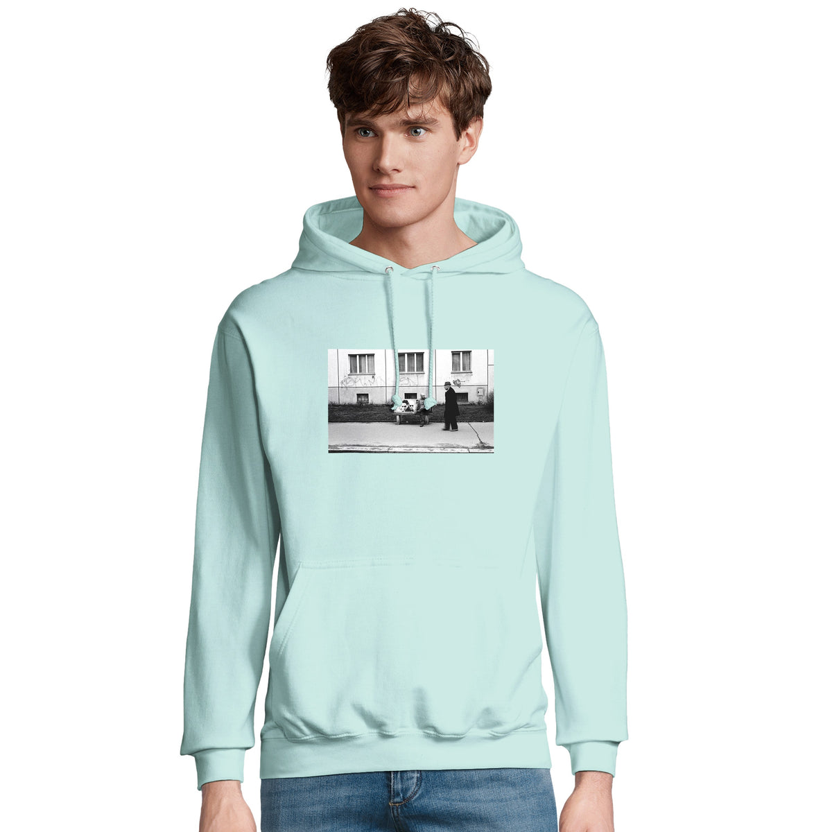 Oneness - "The Urban Matrix" Hoodie arctic blue 4