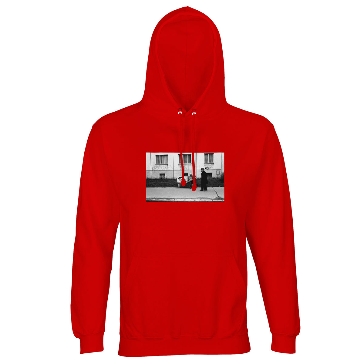 Oneness - "The Urban Matrix" Hoodie Bright Red 1