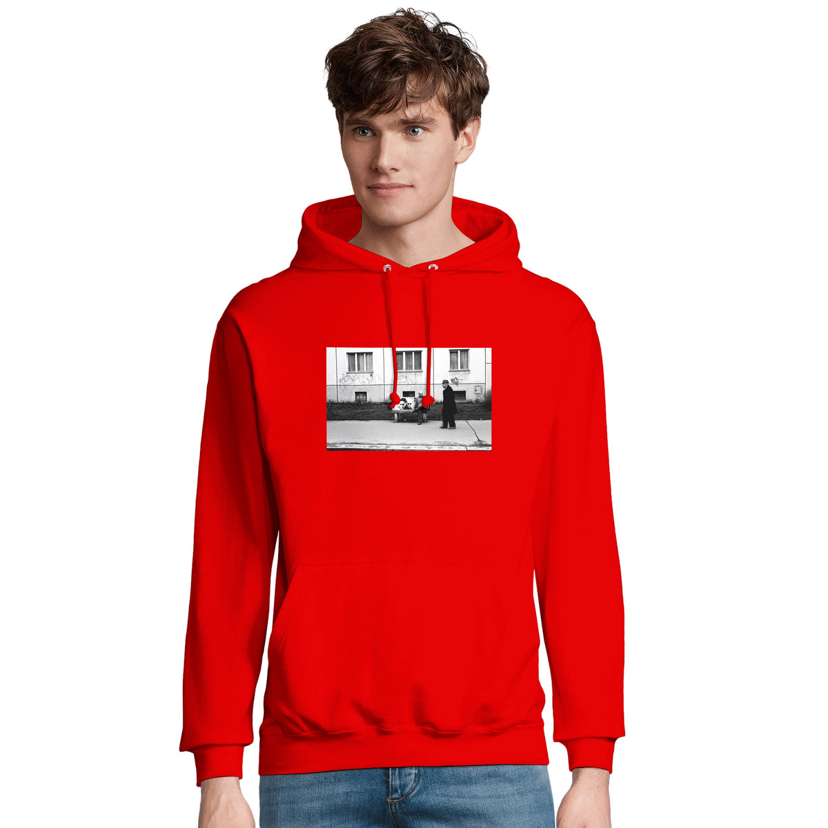 Oneness - "The Urban Matrix" Hoodie Bright Red 4