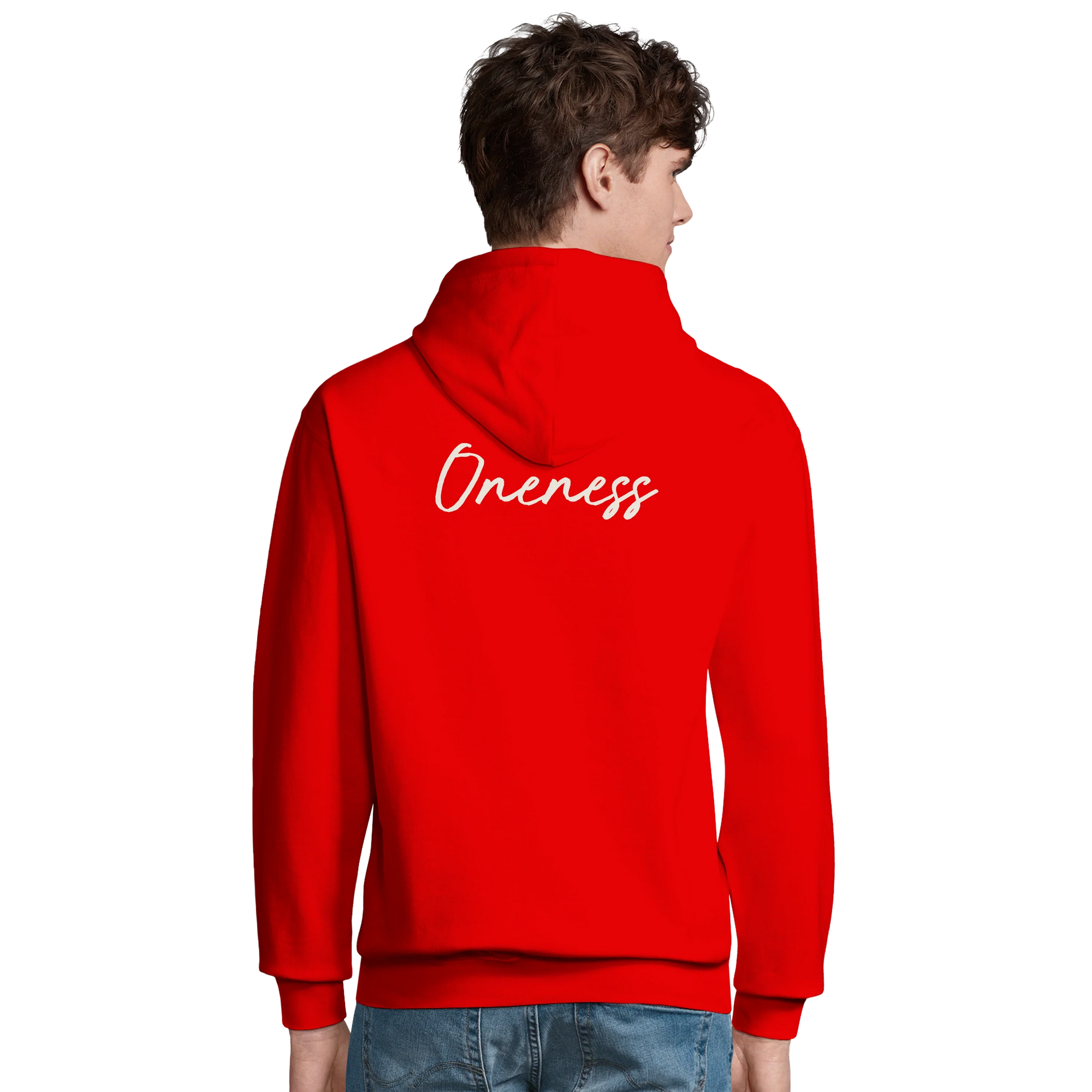 Oneness - "The Urban Matrix" Hoodie Bright Red 4