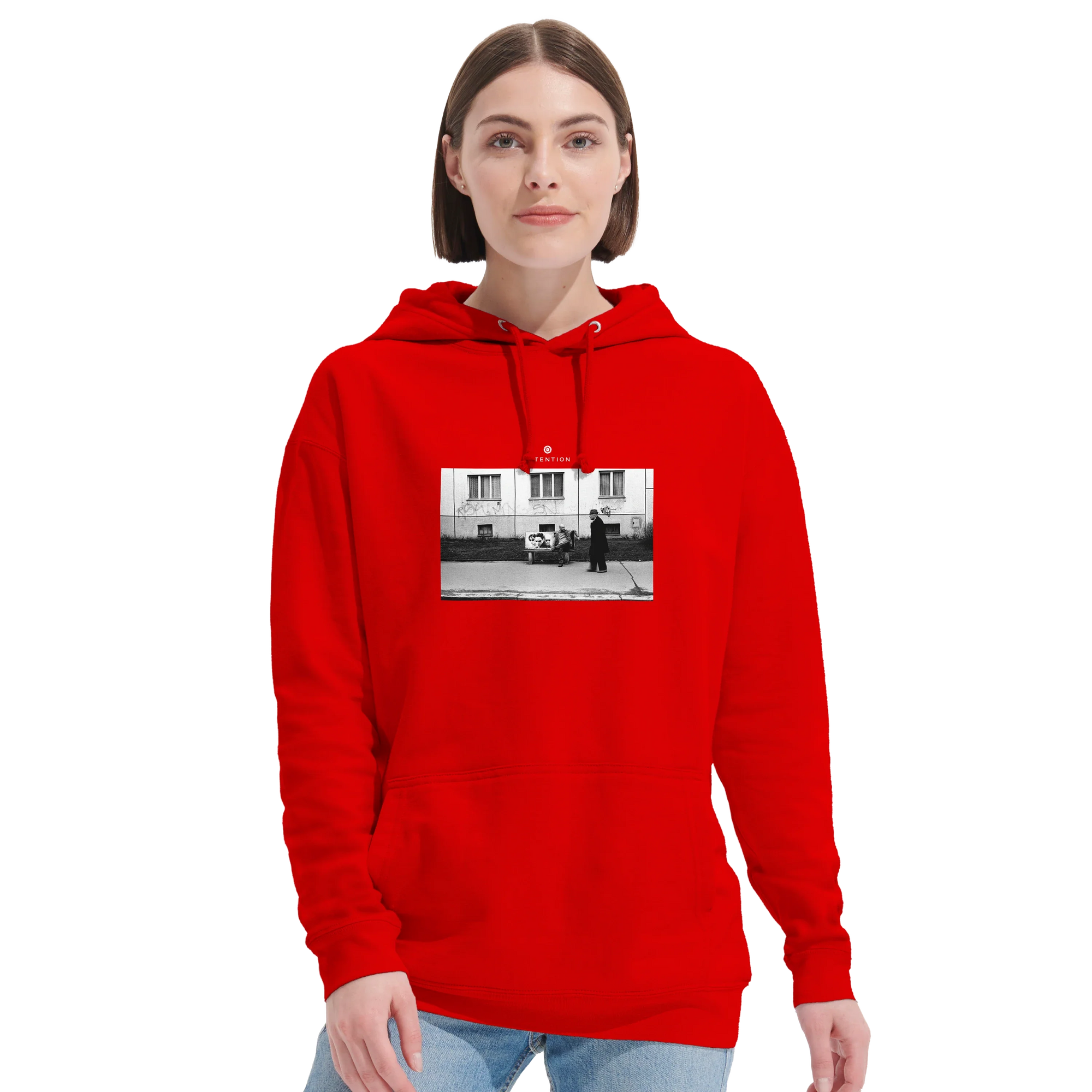 Oneness - "The Urban Matrix" Hoodie Bright Red 5