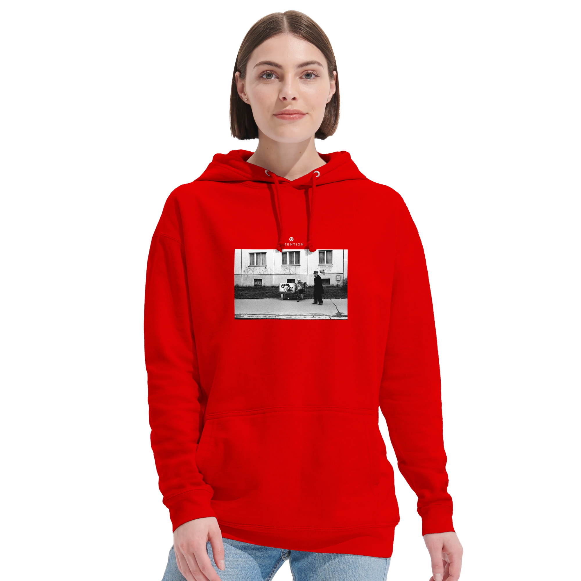 Oneness - "The Urban Matrix" Hoodie Bright Red 5