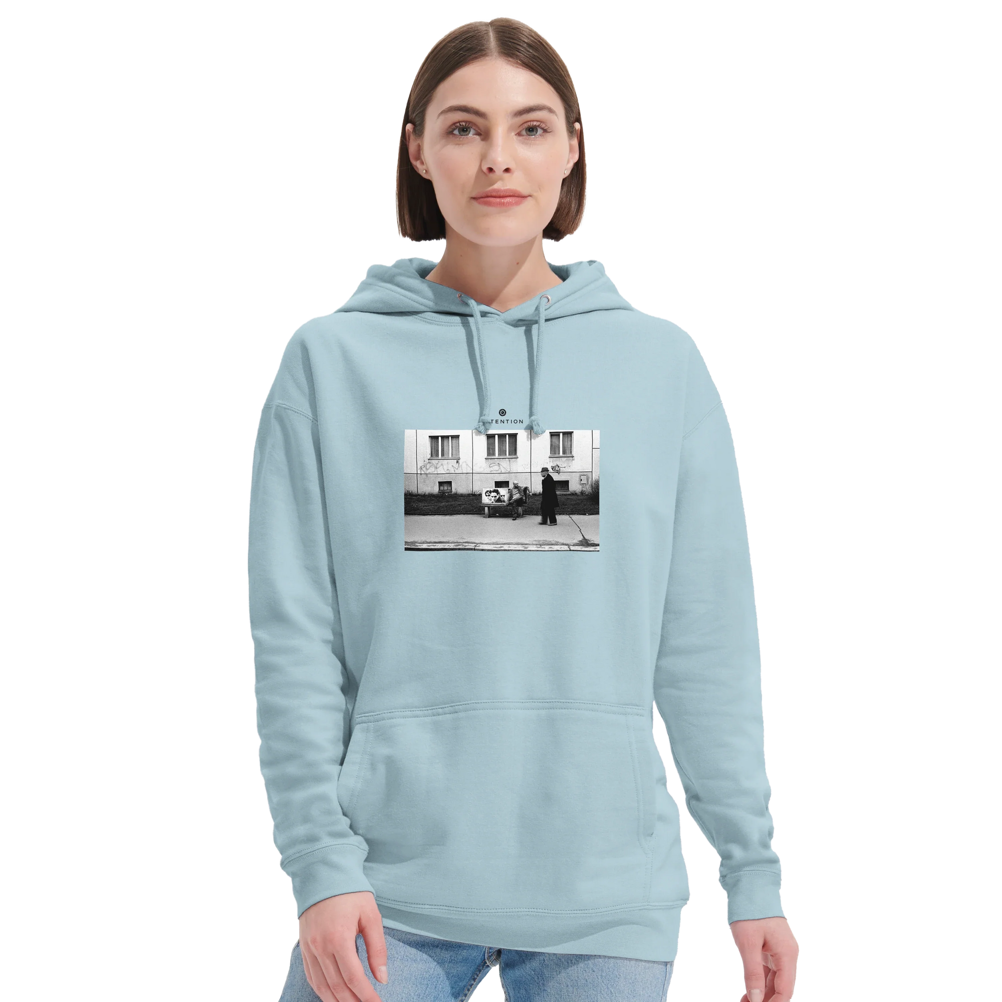 Oneness - "The Urban Matrix" Hoodie creamy blue 5