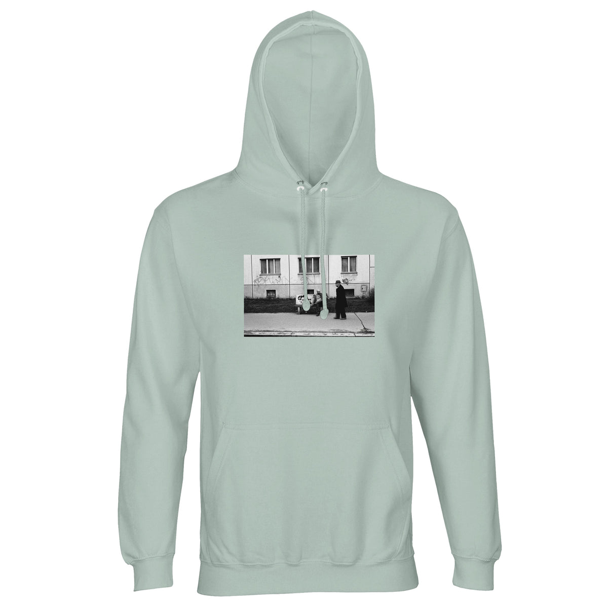 Oneness - "The Urban Matrix" Hoodie creamy green 1