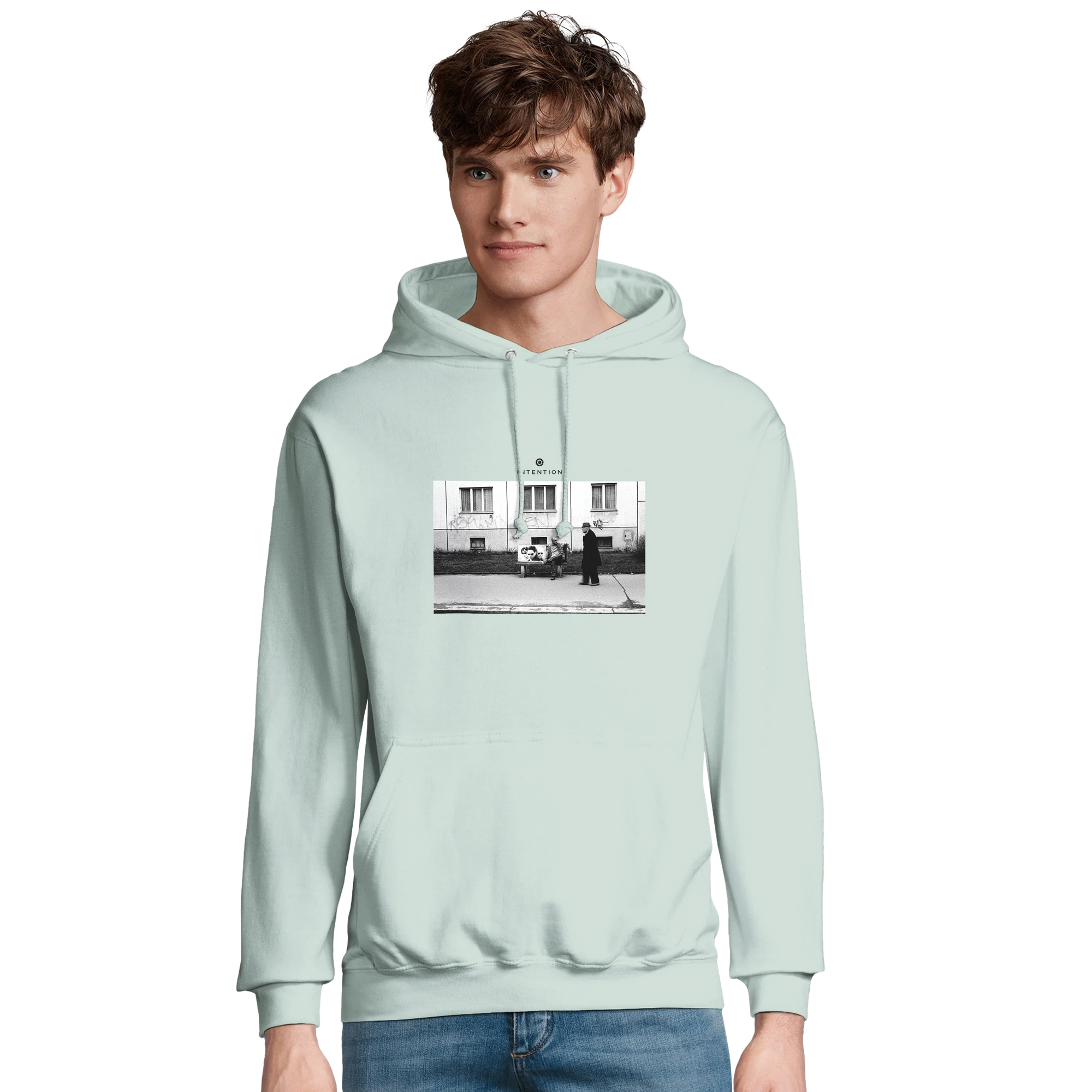 Oneness - "The Urban Matrix" Hoodie creamy green 3