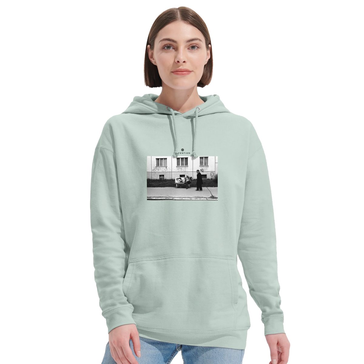 Oneness - "The Urban Matrix" Hoodie creamy green 5