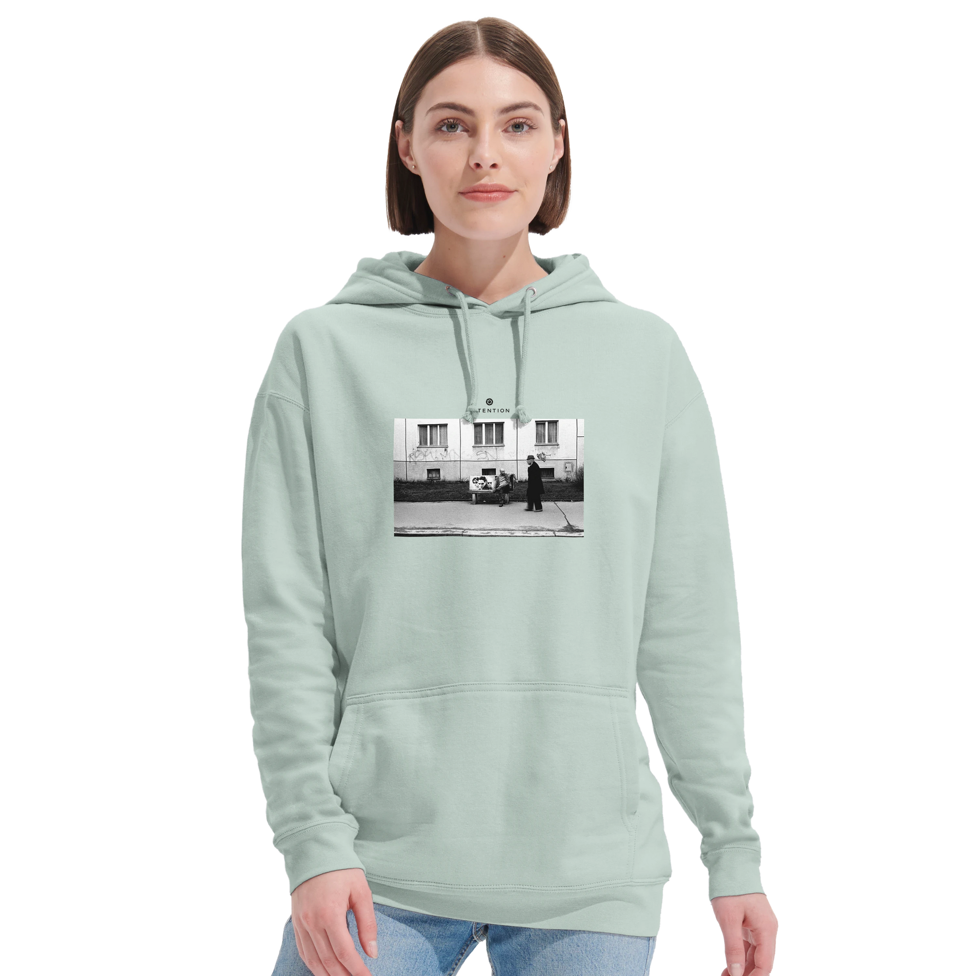 Oneness - "The Urban Matrix" Hoodie creamy green 5