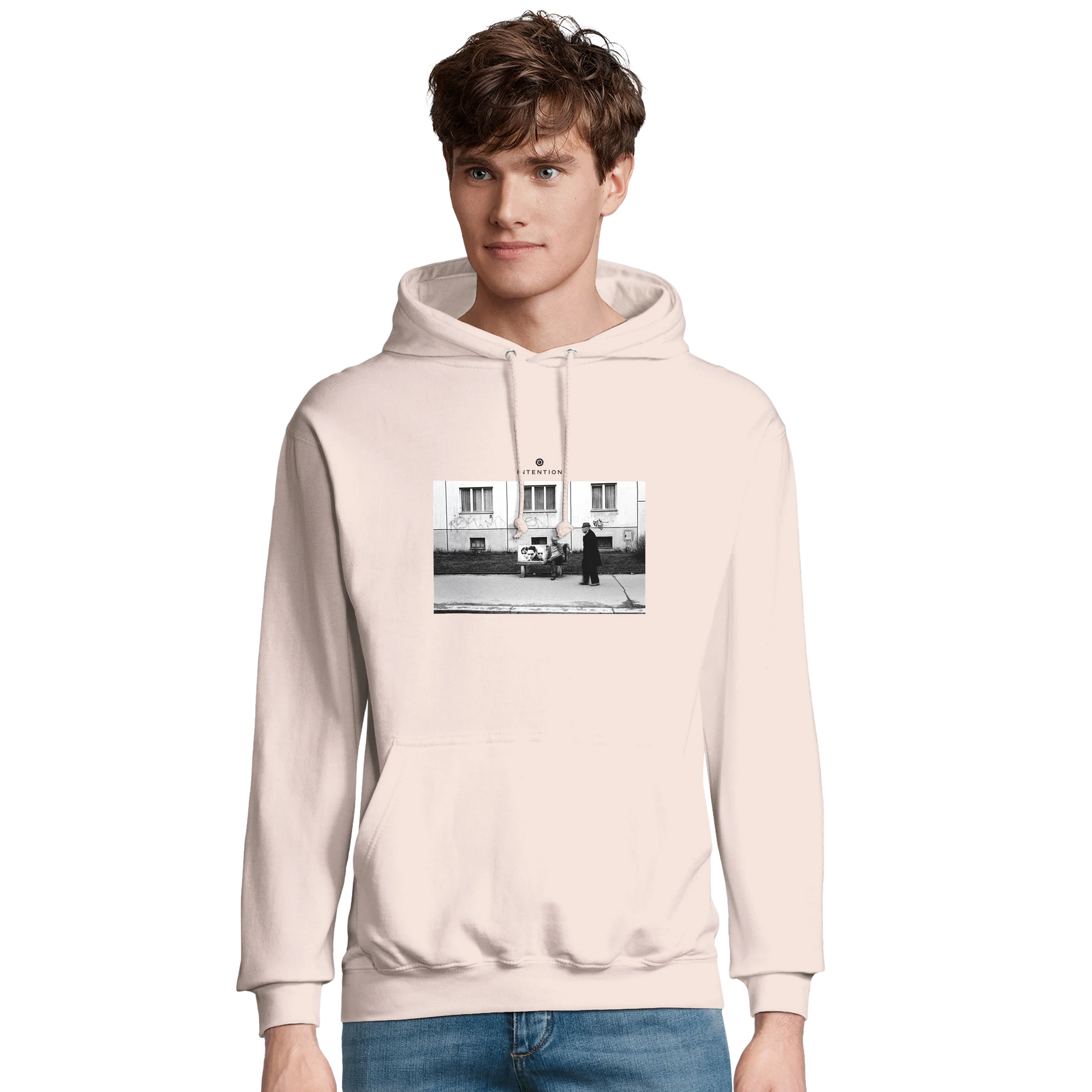 Oneness - "The Urban Matrix" Hoodie creamy pink 3