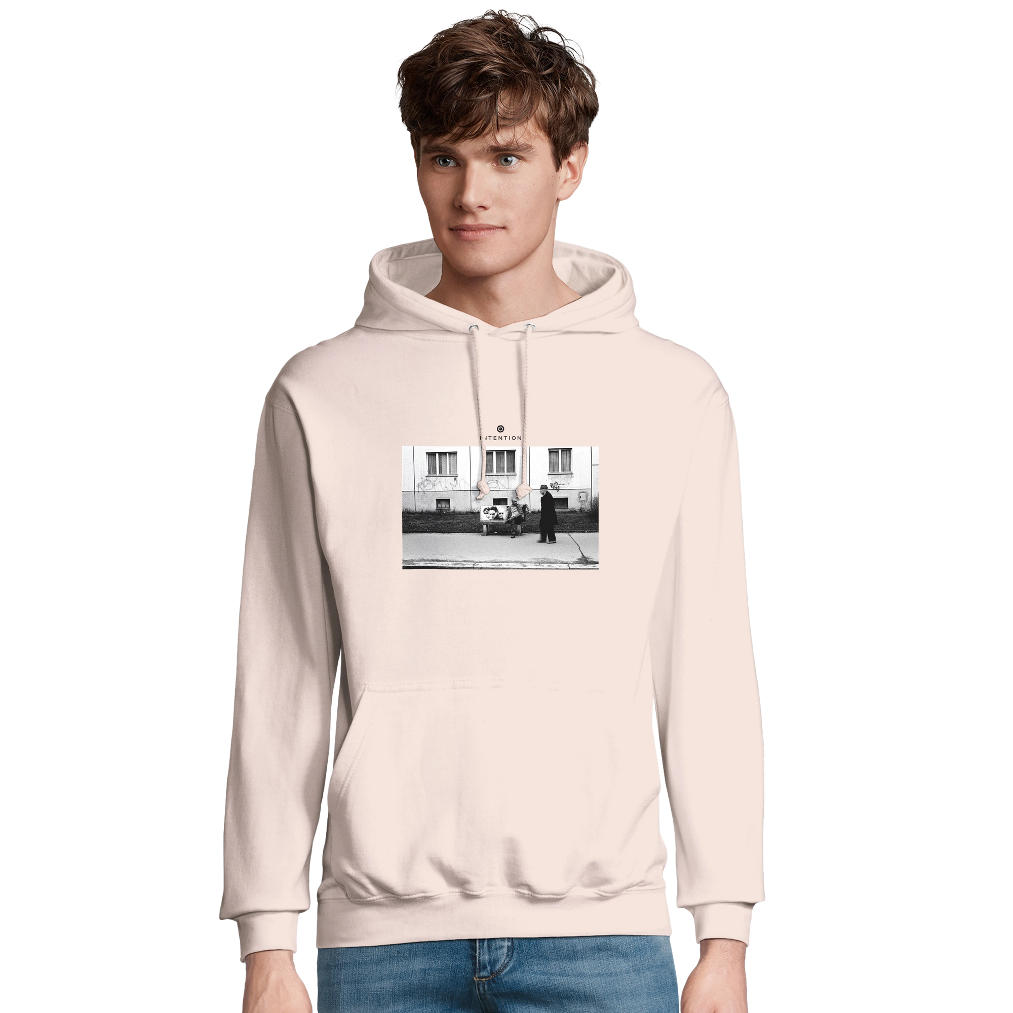 Oneness - "The Urban Matrix" Hoodie creamy pink 3