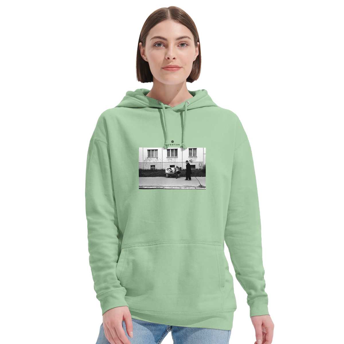 Oneness - "The Urban Matrix" Hoodie frozen green 5