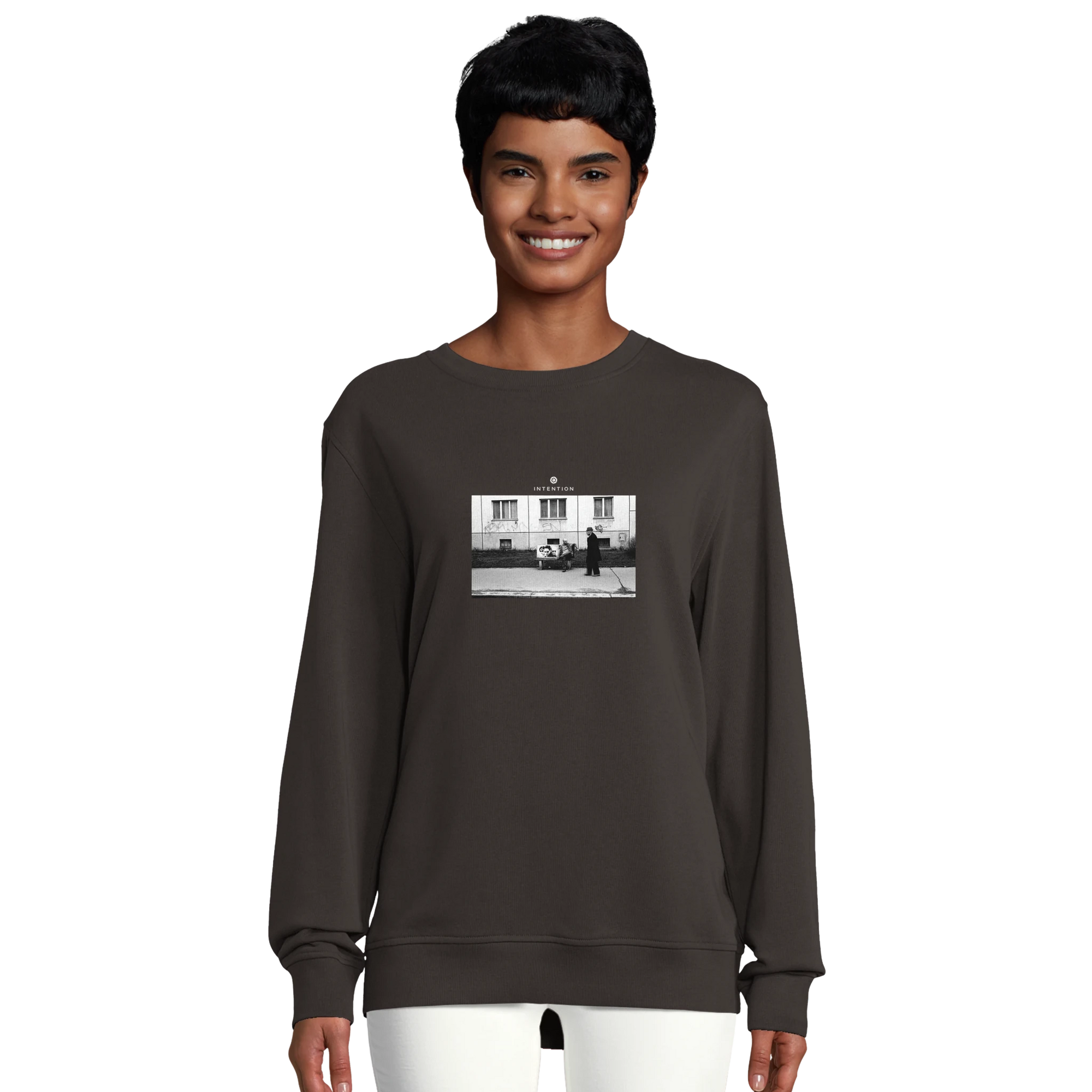 Oneness - "The Urban Matrix" Sweatshirt deep charcoal grey XS 14