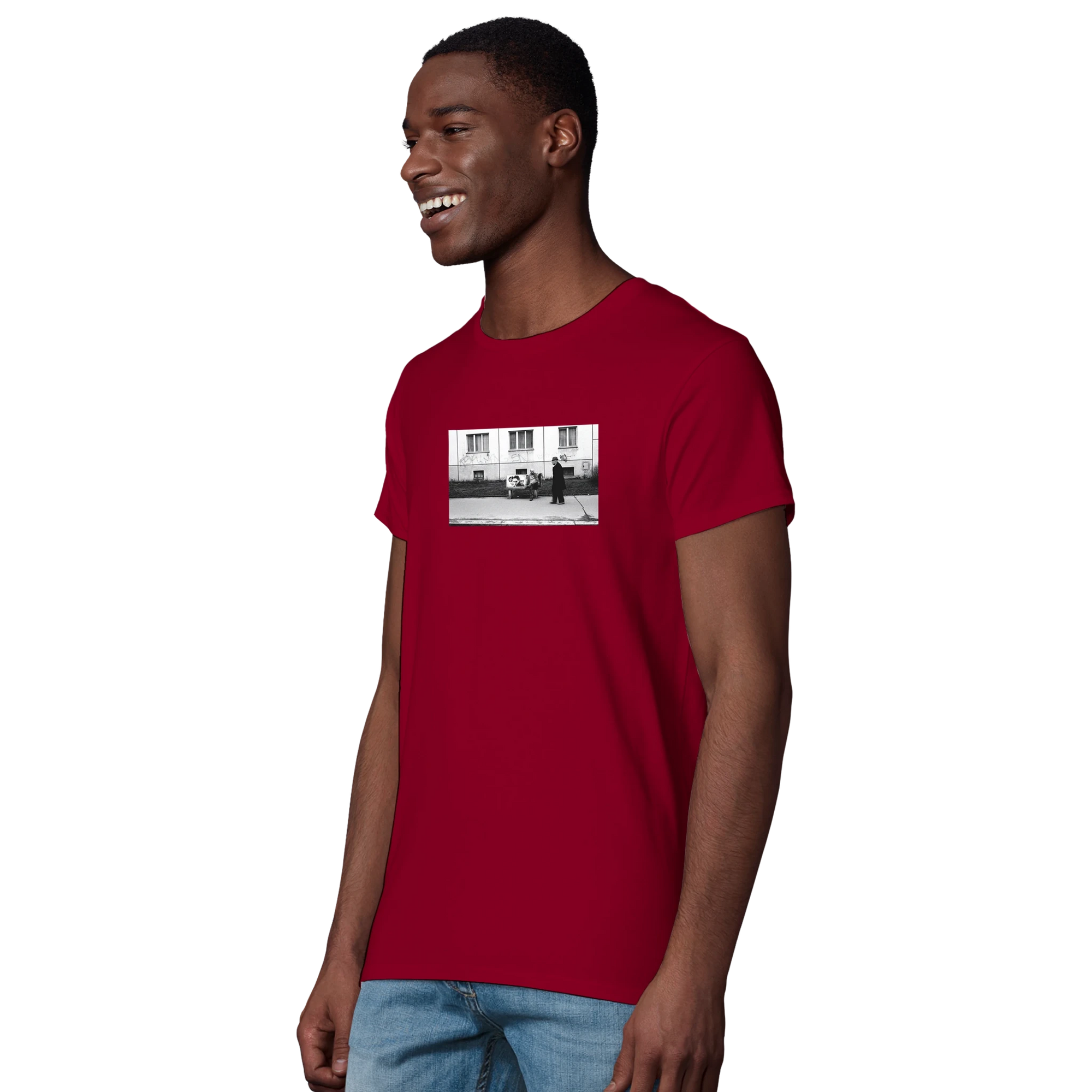 Oneness - "The Urban Matrix" T-shirt Burgundy XS 6