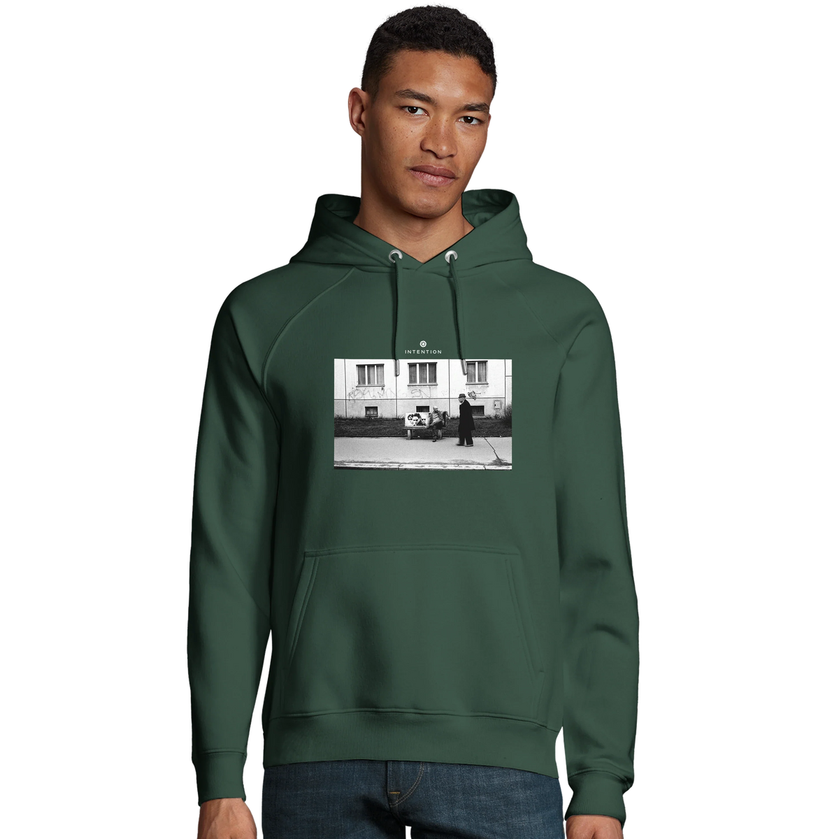 Oneness - "The Urban Matrix" Hoodie Bottle Green 3