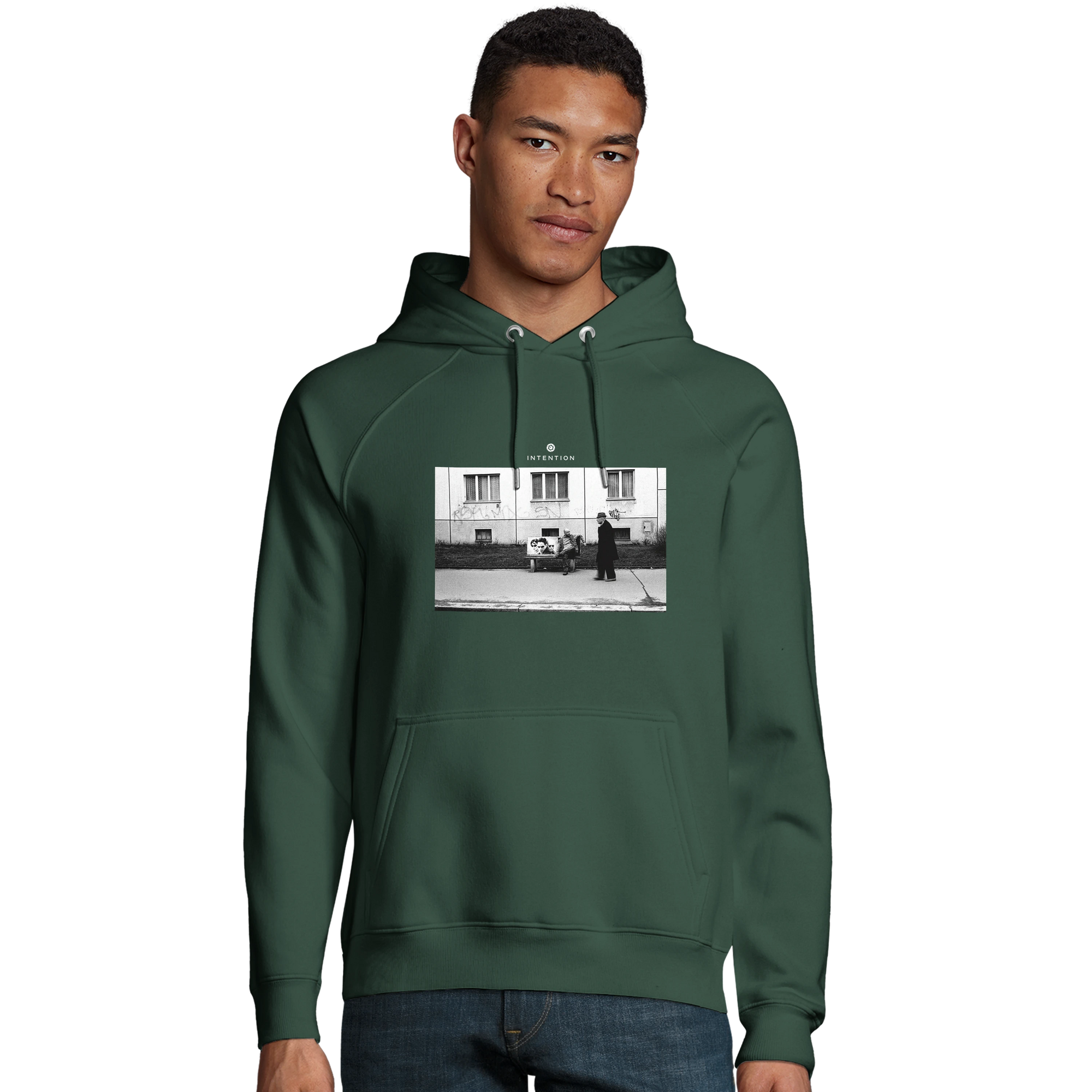 Oneness - "The Urban Matrix" Hoodie Bottle Green 3