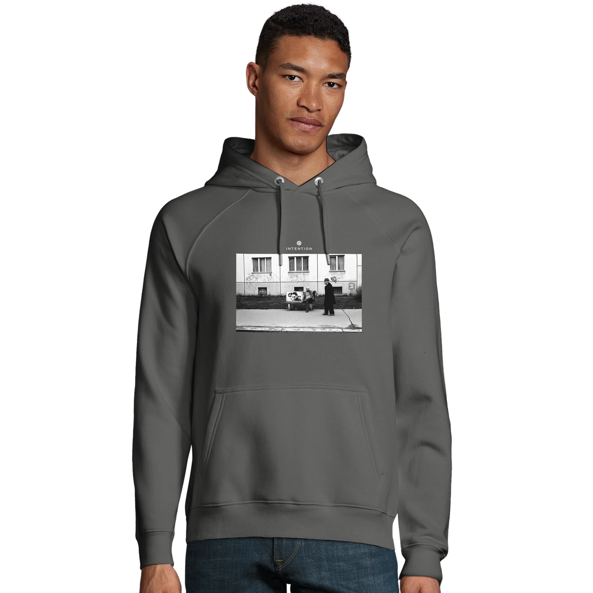 Oneness - "The Urban Matrix" Hoodie charcoal melange 3