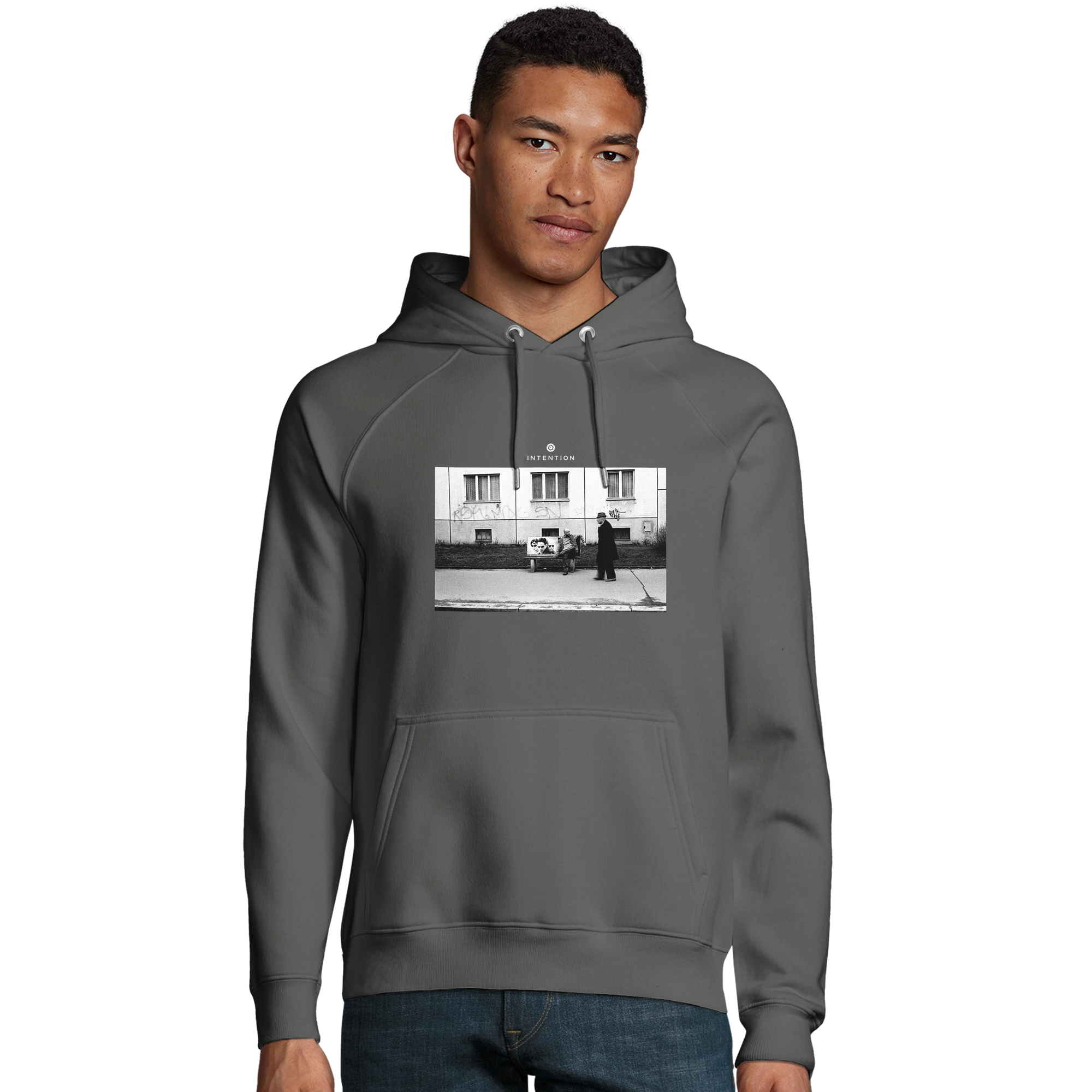 Oneness - "The Urban Matrix" Hoodie charcoal melange 3