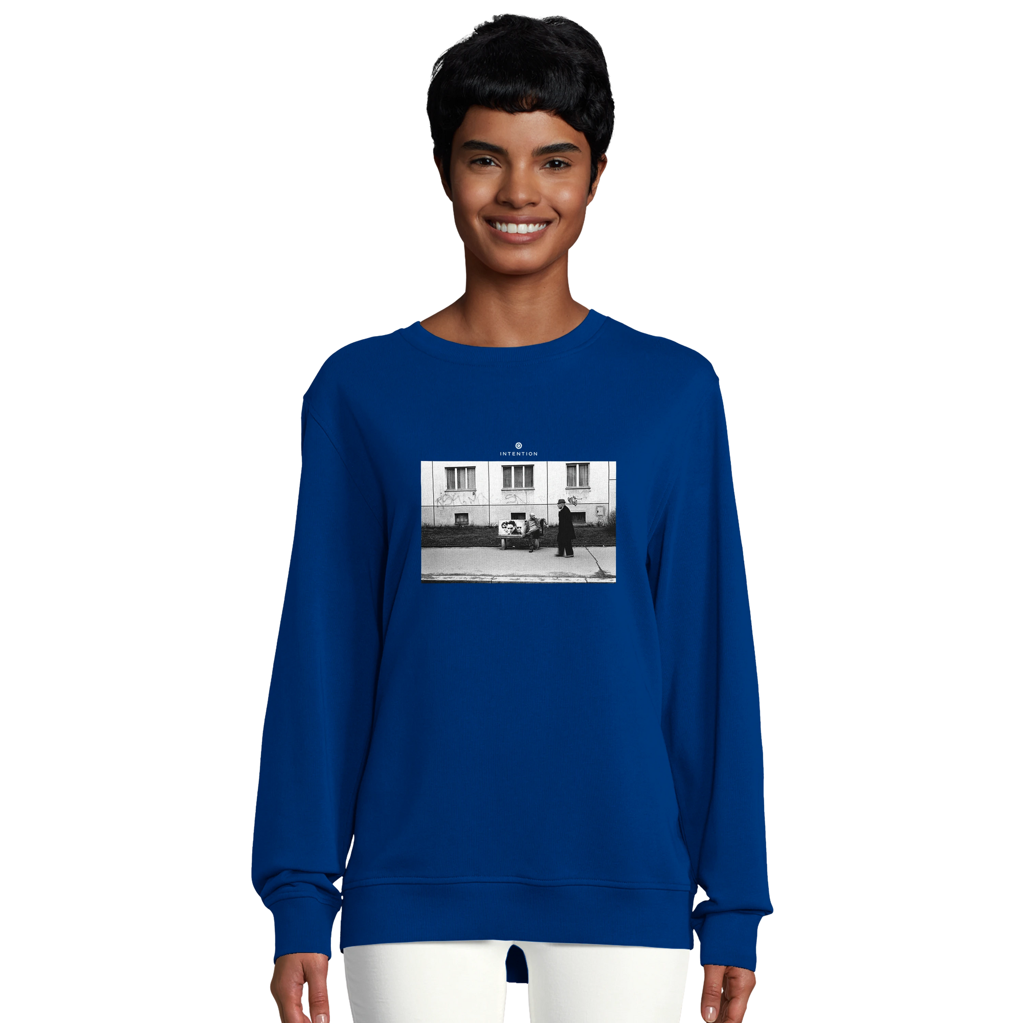 Oneness - "The Urban Matrix" Sweatshirt Royal Blue XS 5