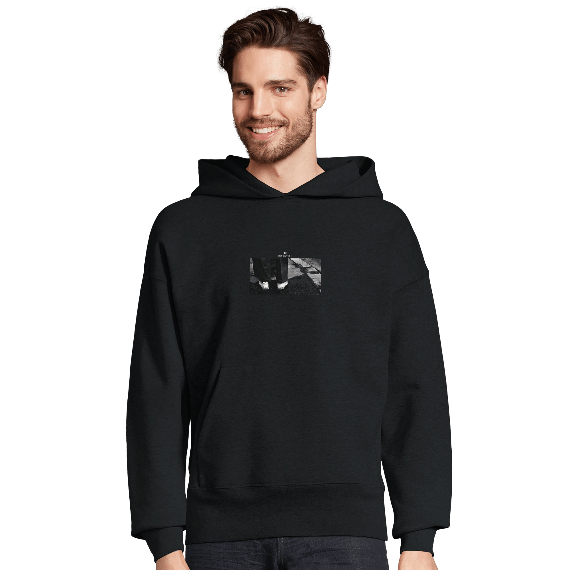 Patience - "This is Where He Stood" Hoodie Black XS 6