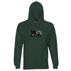 Patience - "This is Where He Stood" Hoodie Bottle Green XS 1