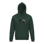 Patience - "This is Where He Stood" Hoodie Bottle Green XS 1